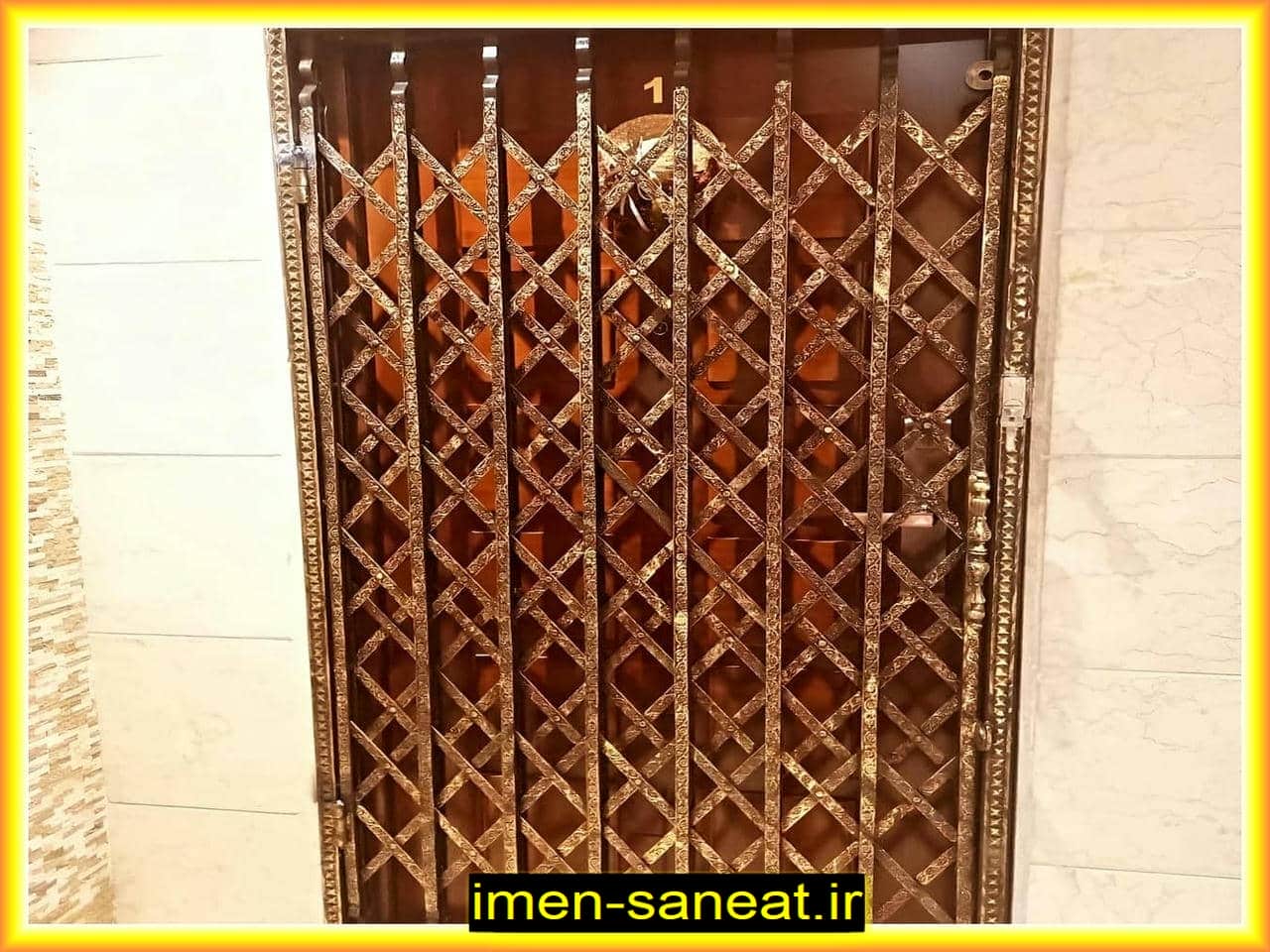 درب آکاردئونی | ایمن صنعت درب آکاردئونی
