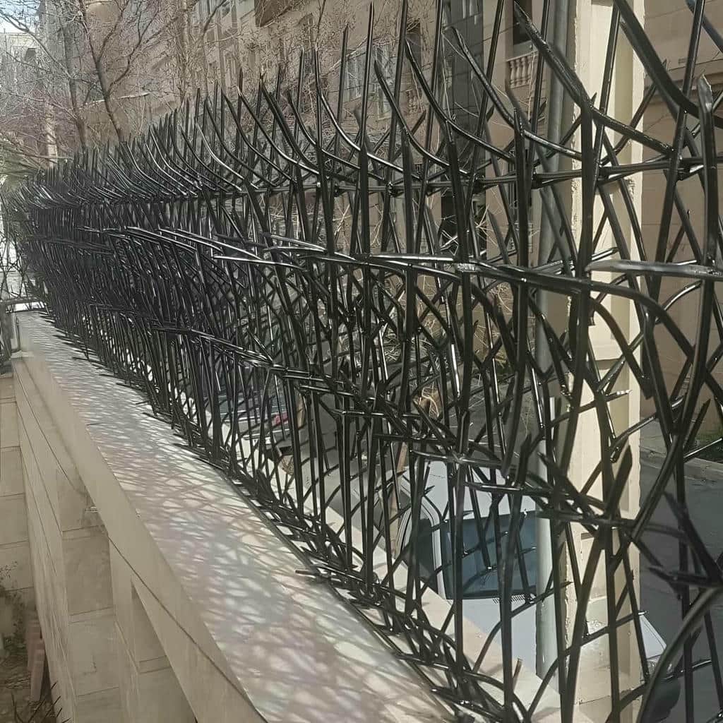 fence-wall-protection-deer-antler-spear-af حفاظ شاخ گوزنی ساختمان
