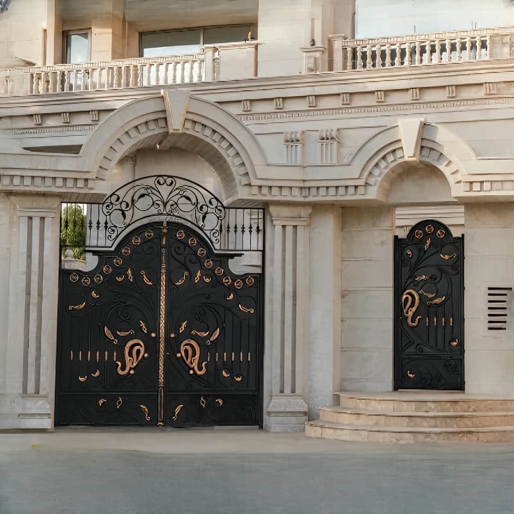 درب پروانه ۲ قیمت درب مدل پروانه فرفورژه