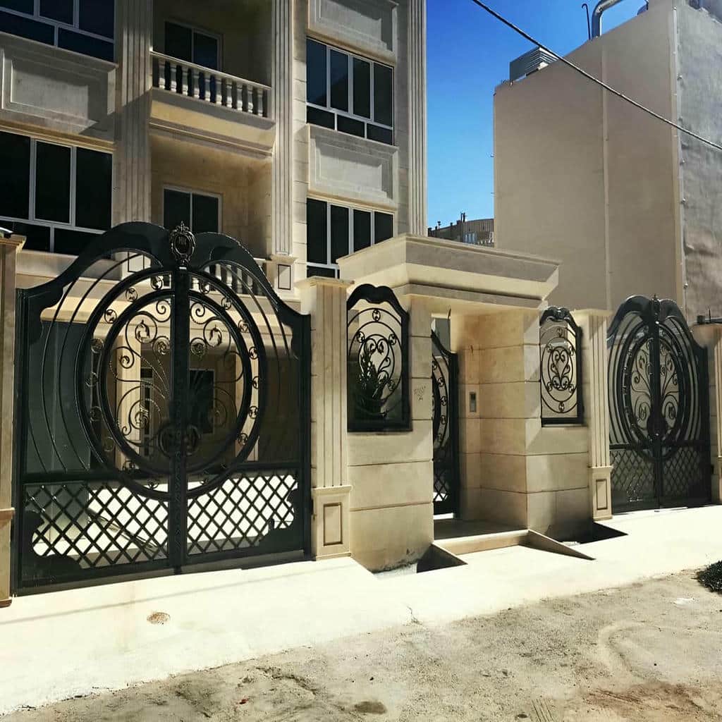 کارخانه درب حیاط رنگ کوره ای در پرند