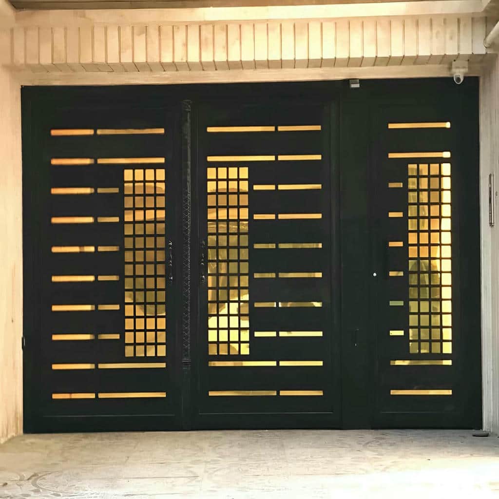 قیمت درب حیاط فلزی ساده در رامسر