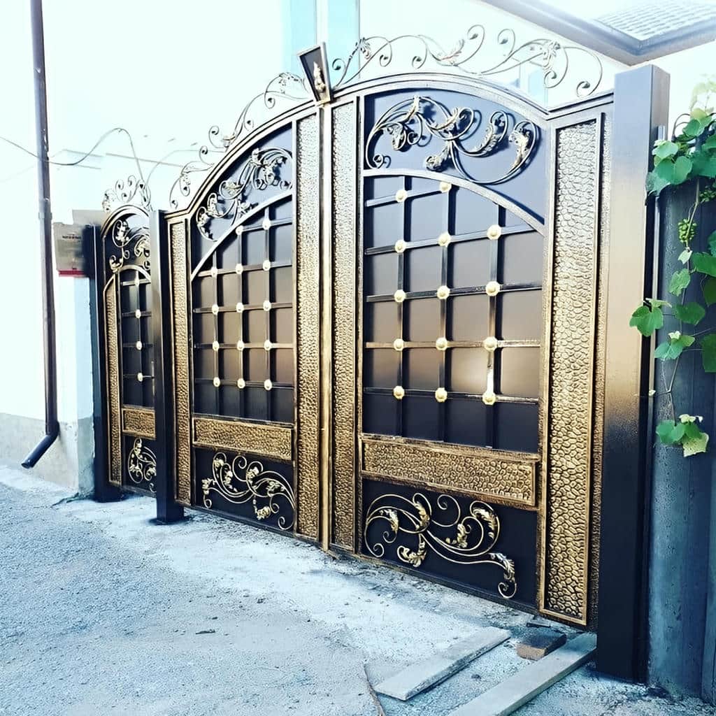 کارخانه درب حیاط رنگ کوره ای در شهریار