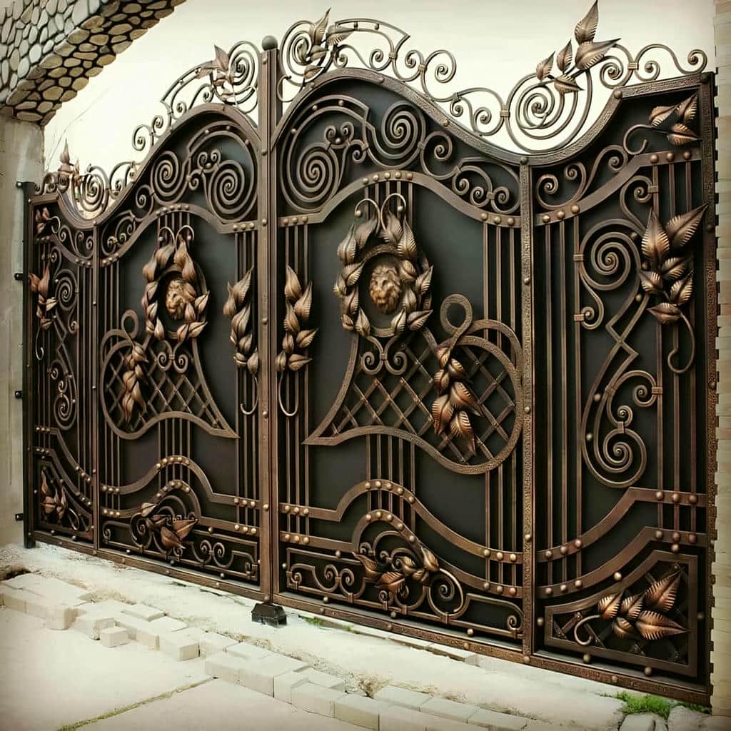 کارخانه درب حیاط رنگ کوره ای در بابل