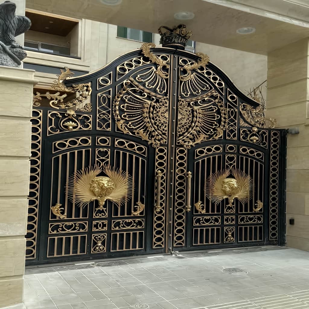 نصب درب حیاط ویلایی مدرن در بندر لنگه