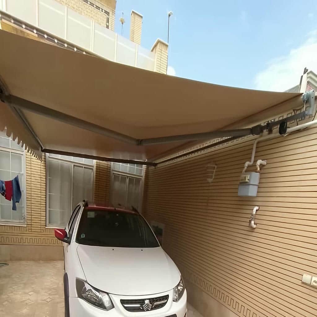 قیمت سایبان برقی پارچه ضدآب در تهران