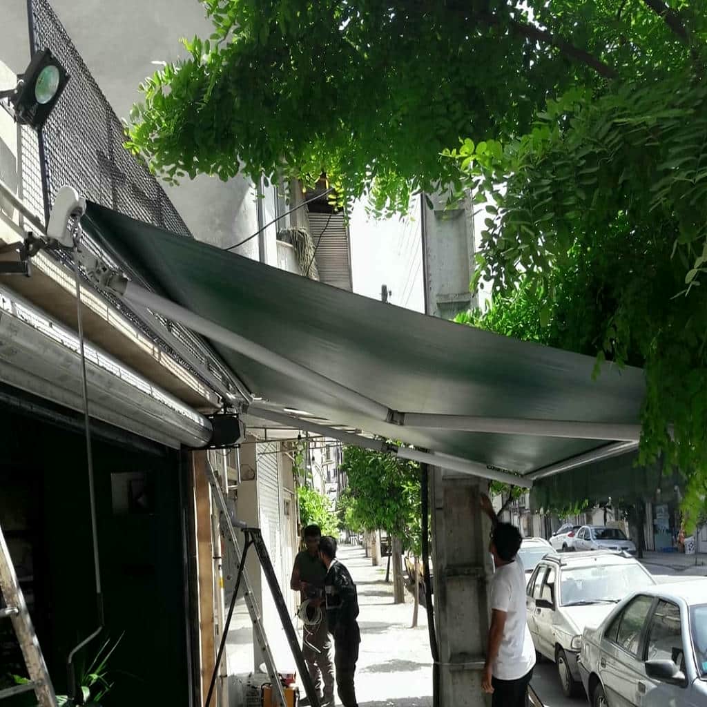 خرید سایبان برقی بازویی در گرگان