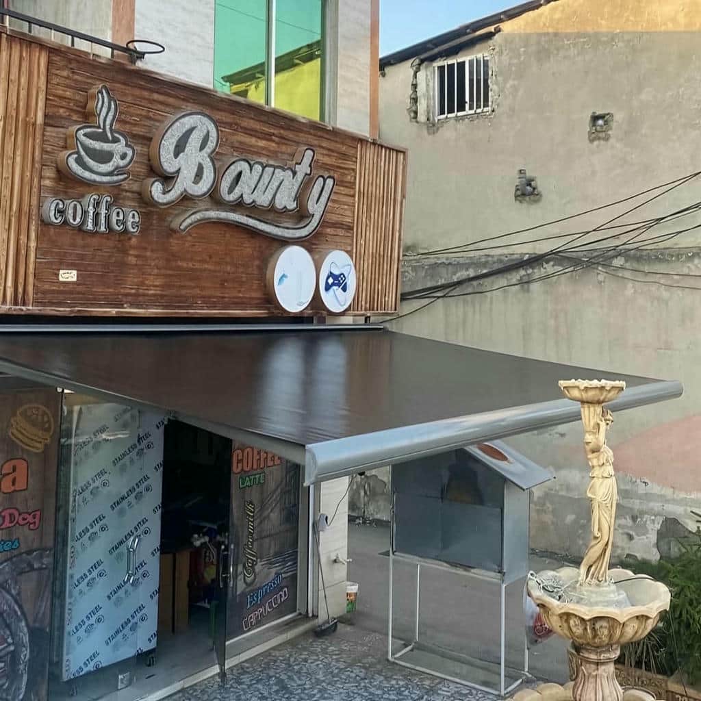 نصب سایبان برقی پروفیل تقویت شده در کاشان