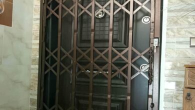 درب آکاردئونی فلزی در ملارد