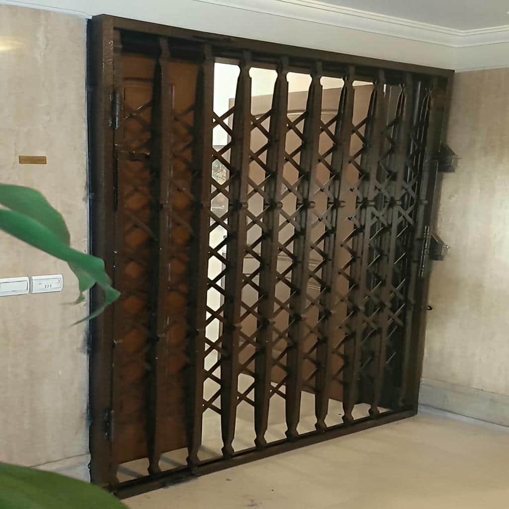 خرید درب آکاردئونی فلزی دوگل در قزوین