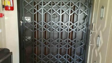 درب آکاردئونی فلزی در استان گیلان