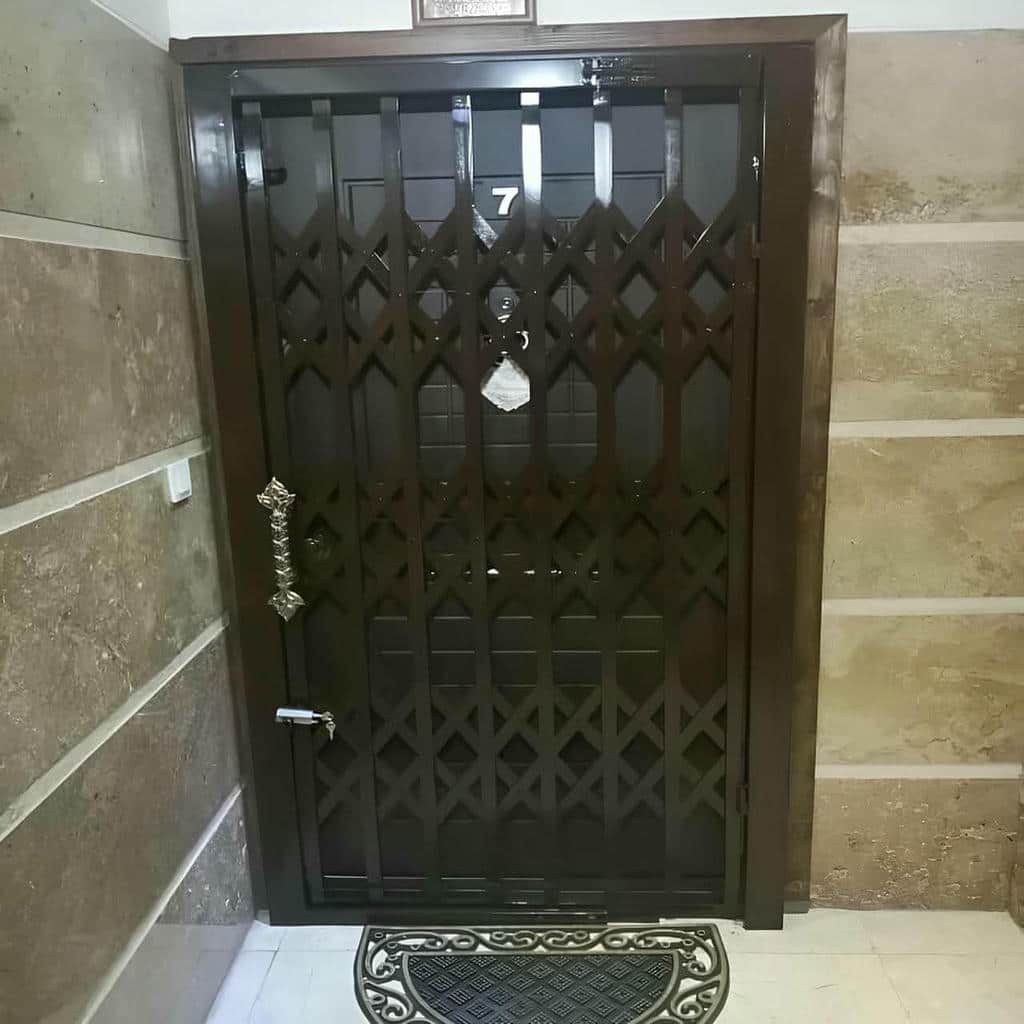 خرید درب آکاردئونی فلزی دوگل در مریوان