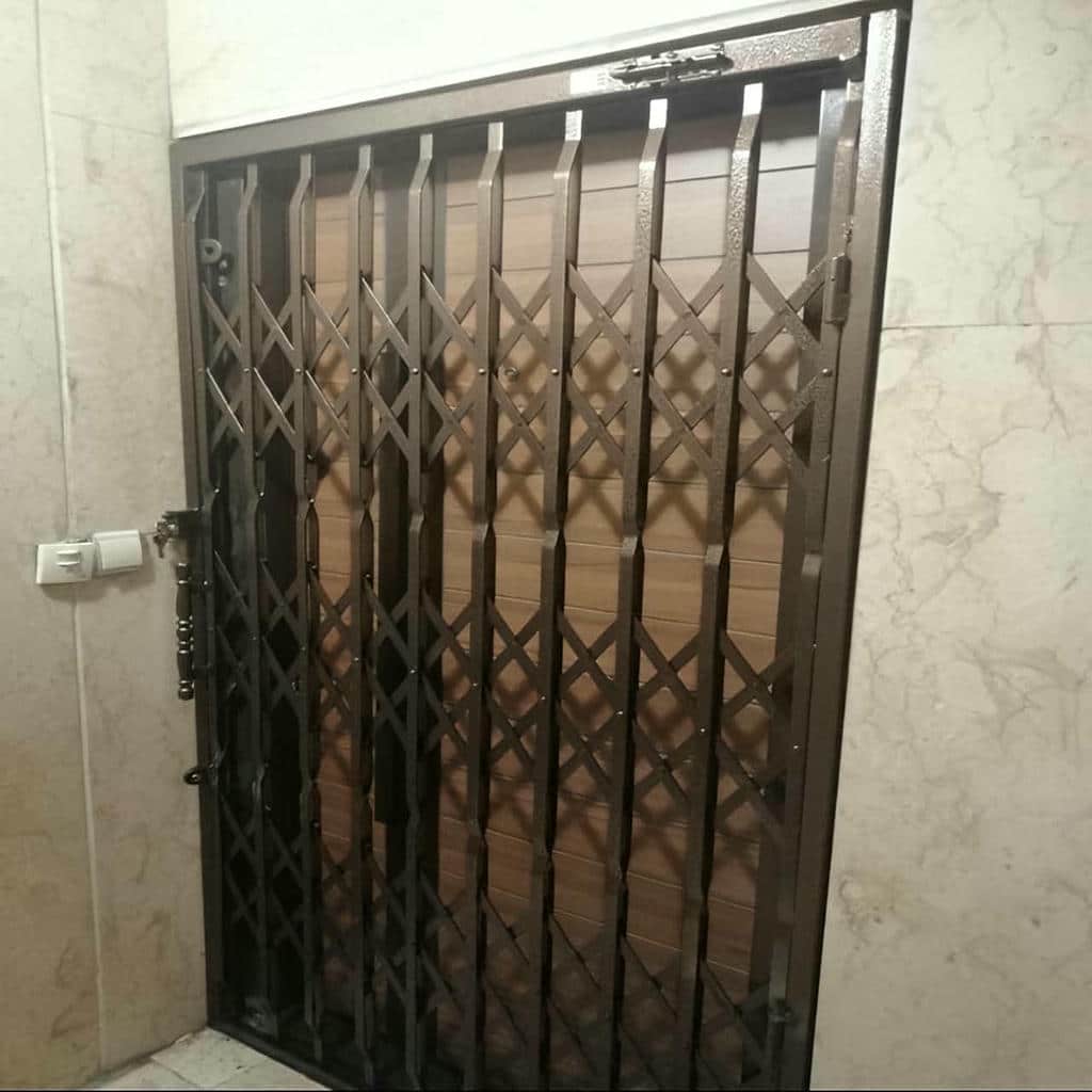 فروش درب آکاردئونی فلزی تمام گل در نظرآباد