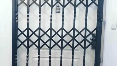 درب آکاردئونی فلزی در رامسر