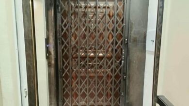 درب آکاردئونی فلزی در قزوین
