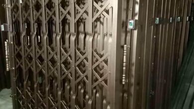 درب آکاردئونی فلزی در استان خوزستان