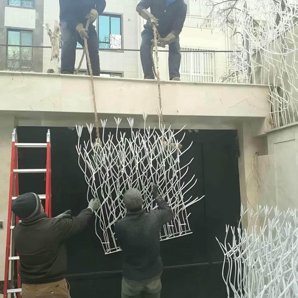خرید حفاظ شاخ گوزنی دیوار ساختمان رنگ کوره ای در محمدشهر