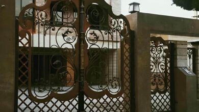 درب حیاط در قائمشهر