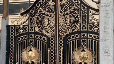 درب حیاط در کرمان