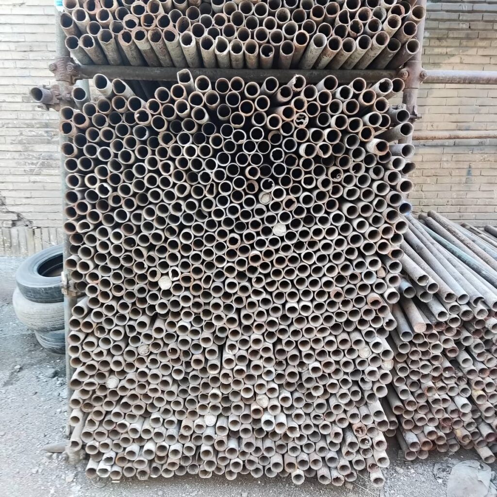 ساخت سازه موقت با لوله داربست استاندارد