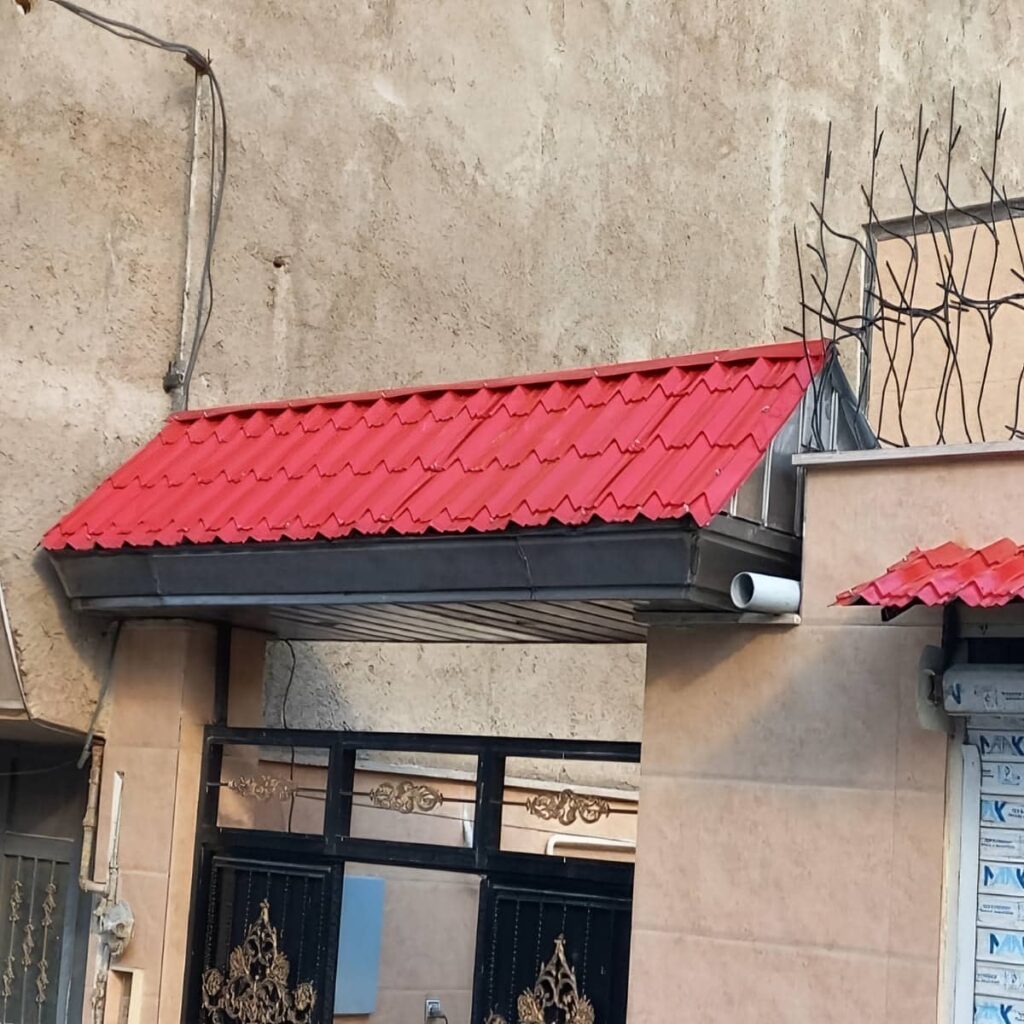 اجرای آردواز گالوانیزه رنگی برای فضای باز
