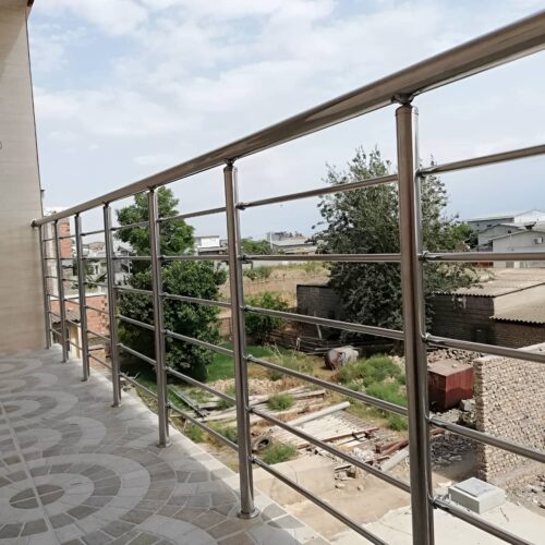 نرده استیل تراس مدرن