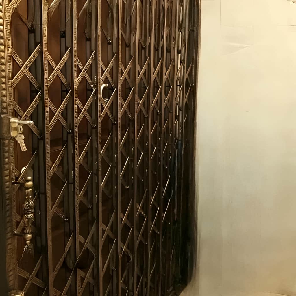 فروش درب آکاردئونی پنج گل دوبل با طرح‌های سفارشی