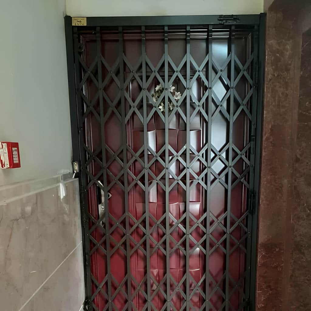خرید درب آکاردئونی چهار گل لوزی با مشاوره تخصصی مدل