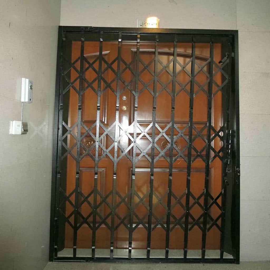 حفاظ آکاردئونی دو جداره ورودی برای سفارش ورودی واحد مسکونی
