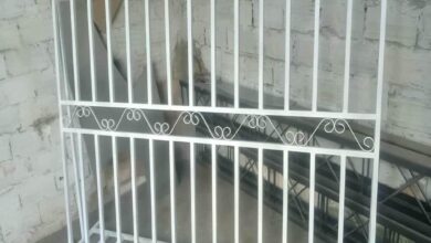14 نمونه نرده پنجره فلزی شاسی دار