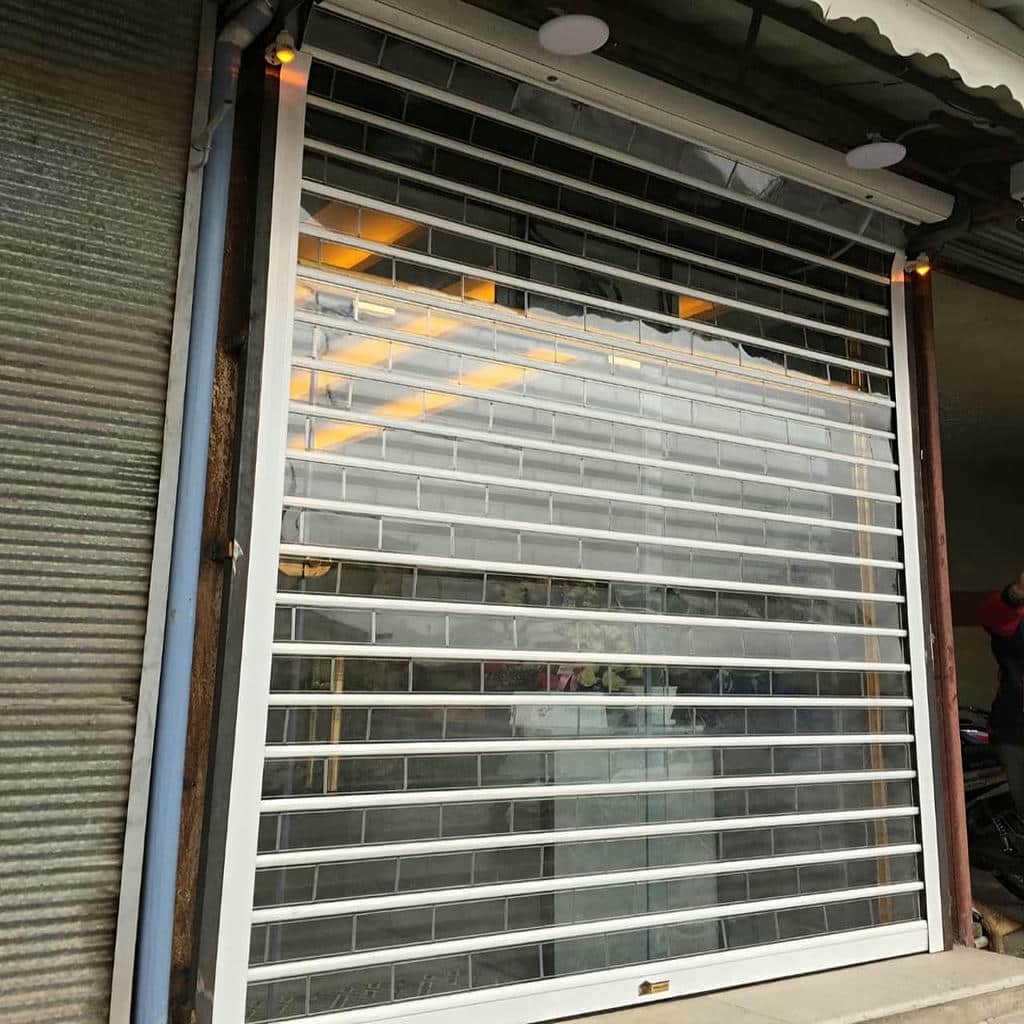 ساخت کرکره برقی مدرن نمای تجاری مناسب پاساژ