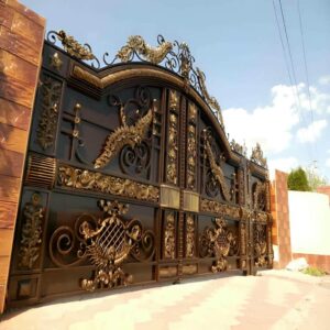 9 طرح درب ویلایی برش لیزری طرح هندسی