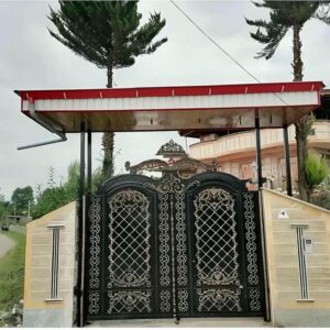 13 طرح درب پارکینگ کشویی محوطه