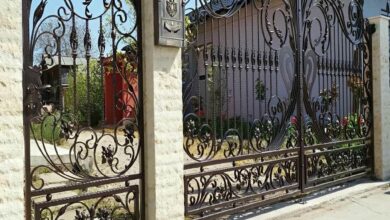 12 طرح درب ویلایی ترموود نما چوب