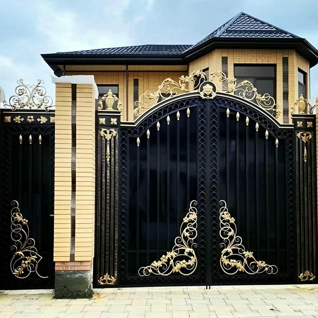 درب پارکینگ ویلایی دو لنگه ساده برای سفارش ورودی مطمئن