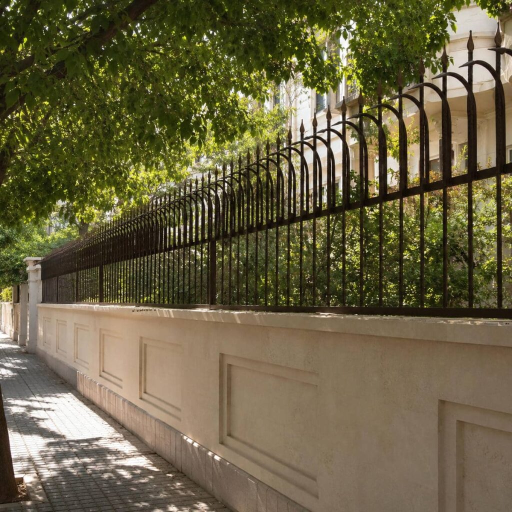 ساخت حفاظ دیوار سیم خاردار ترکیبی برای دیوارهای حساس