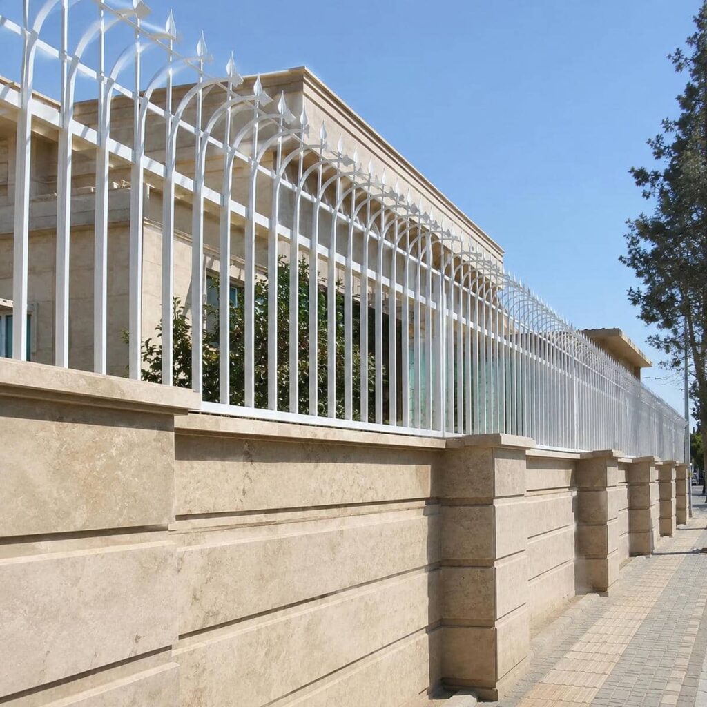ساخت حفاظ دیوار رنگ کوره ای برای نمای ساختمان