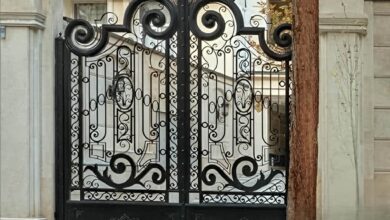 9 طرح درب پارکینگ سنگین شاسی دوبل