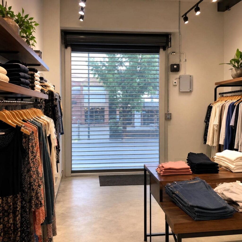 درب کرکره ای ساده مغازه