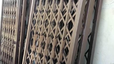 حفاظ درب ضد سرقت فلزی ورودی ساختمان