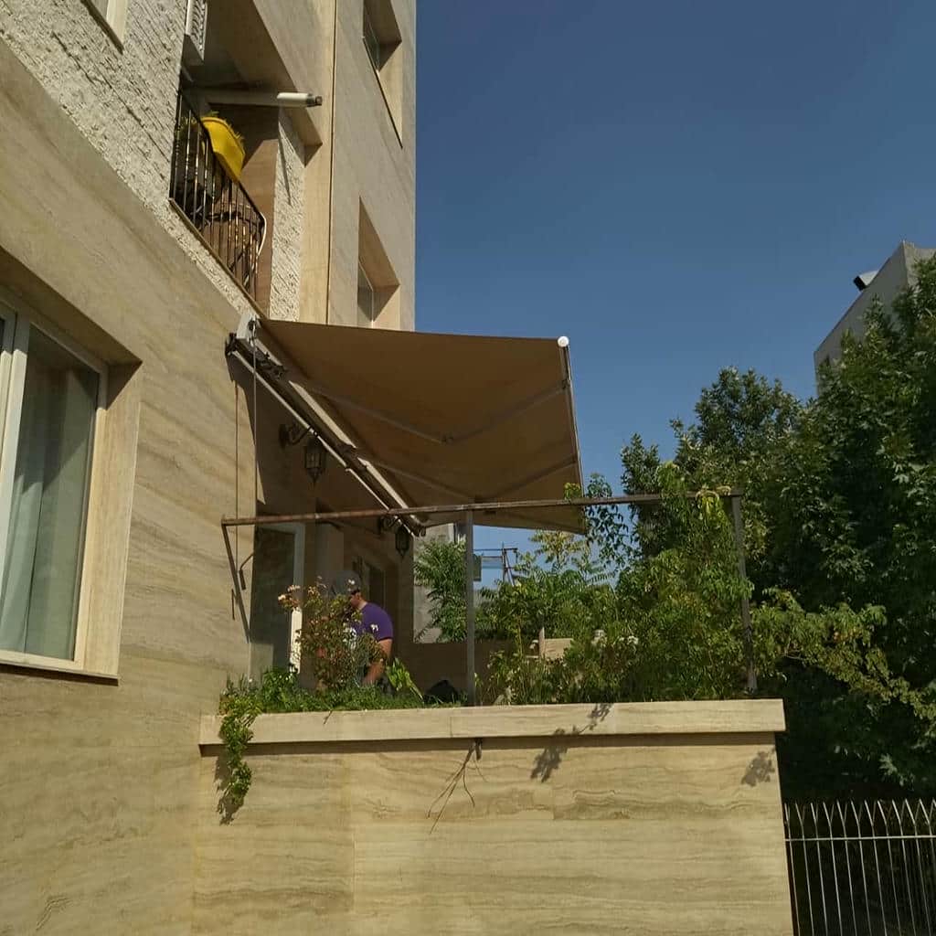 سایبان برقی فضای تراس