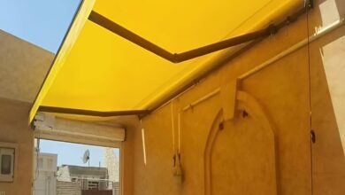 سایبان دوطرفه سفارشی با طراحی مدرن