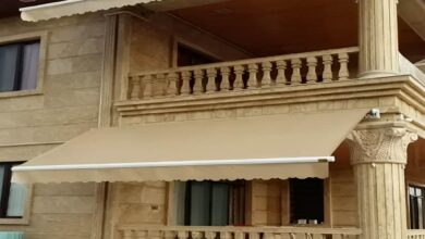 سایبان بالکن فضای باز ساختمان