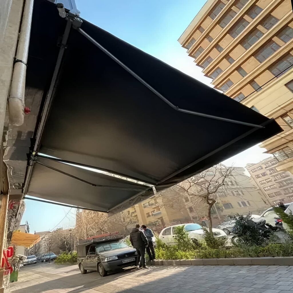سایبان مغازه اتوماتیک با طراحی مدرن