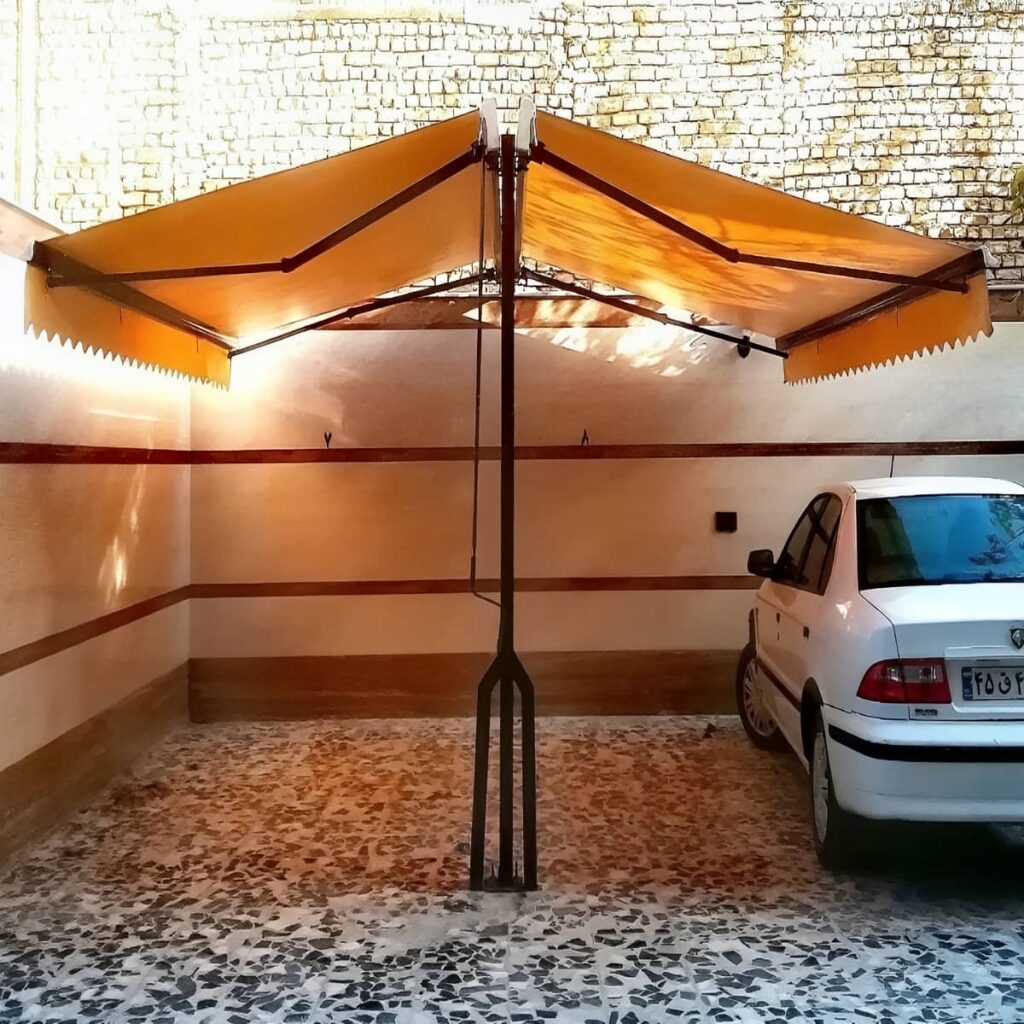 سایبان بالکن تاشو با طراحی هماهنگ