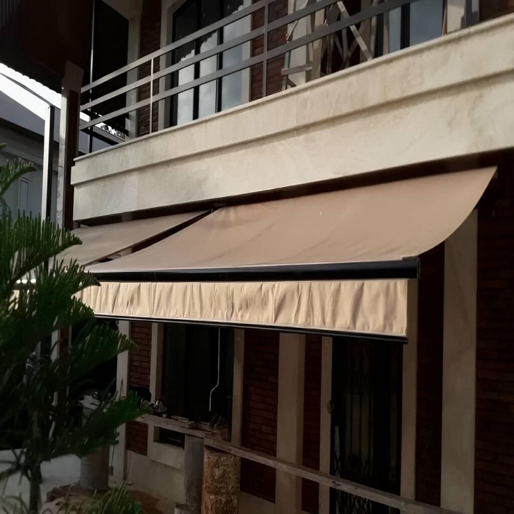 سایبان پارکینگ تاشو با طراحی هماهنگ