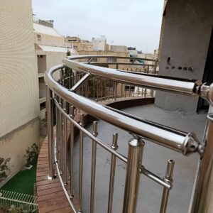 نرده آلومینیومی بالکن با پایه مقاوم
