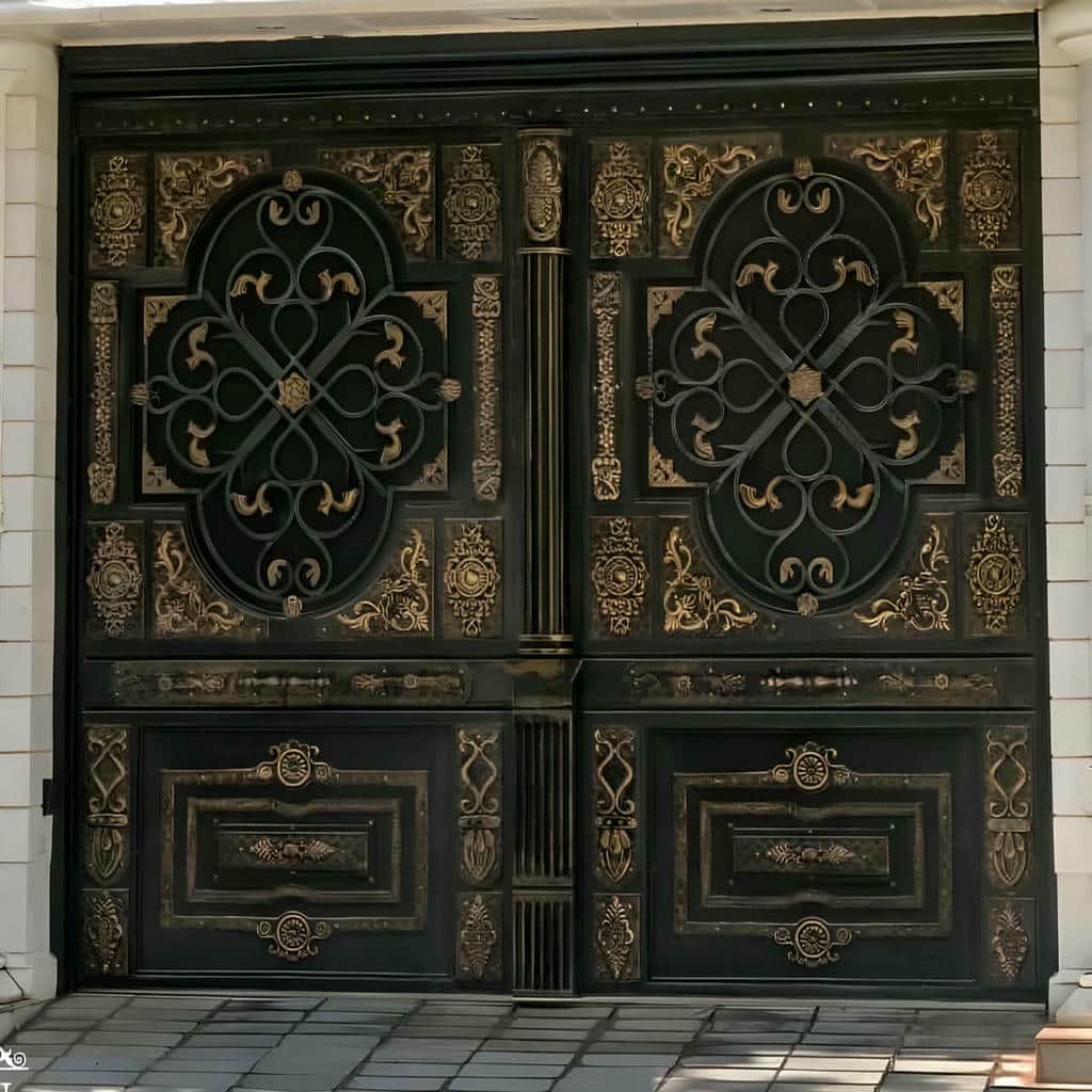 درب فرفورژه با رنگ سفارشی