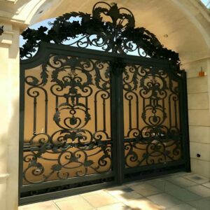 درب شهرکی فلزی با طراحی ورودی