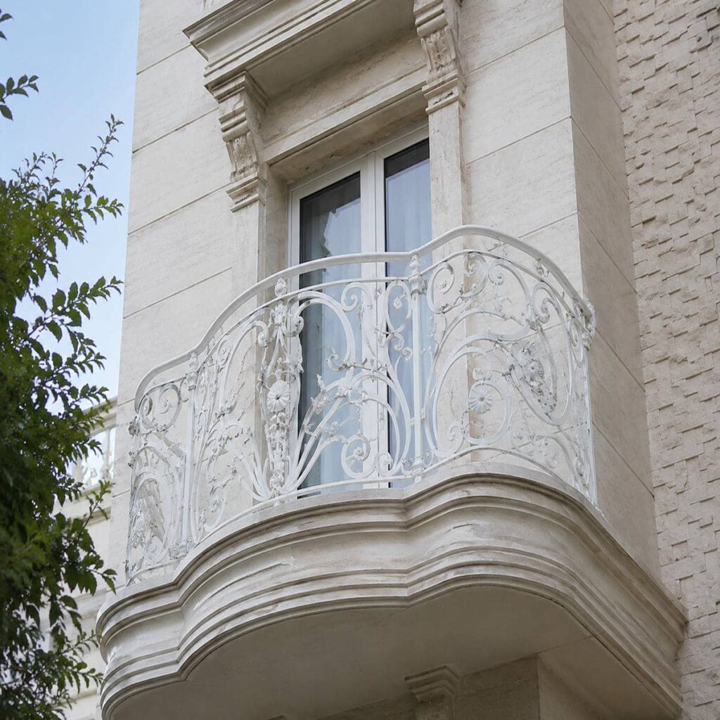 نرده آلومینیومی بالکن مناسب تراس ساختمان