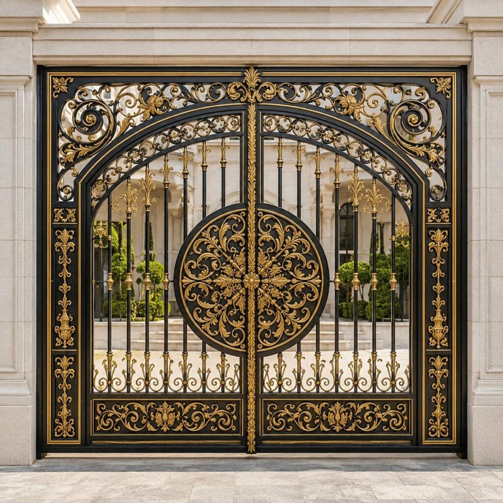 درب فرفورژه تیره اجرا شده در یزد